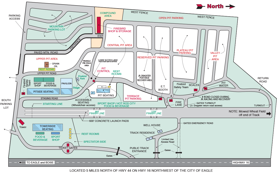 Firebird Raceway / Track Map in Eagle, Idaho