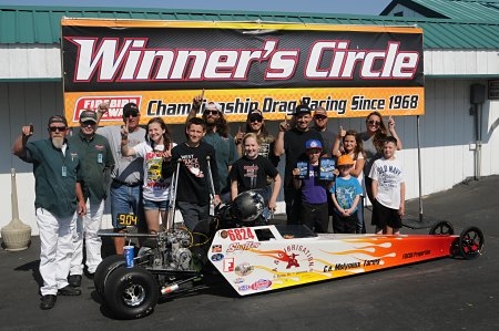 FISCUS WINS JUNIOR DRAGSTER CLASS ON MAY 9TH