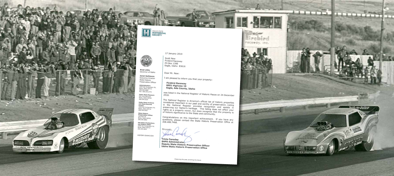 Firebird Raceway is now recognized and listed on the National Register ...