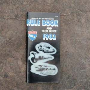 1982 AHRA Rule Book